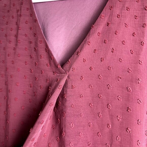 Beacon Apparel Womens Elegant Blouse Rose Sz S Texture Bohimian Blouse NWOT - Picture 4 of 11